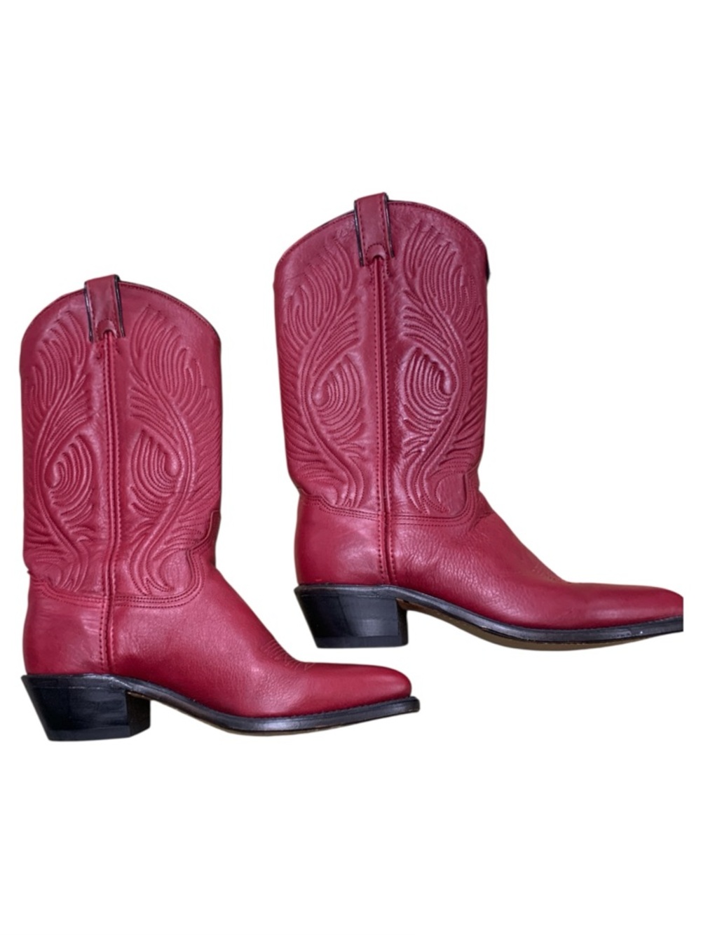 Abilene Boot Co. NWT Women's Red Lace-Up Western Boots S6